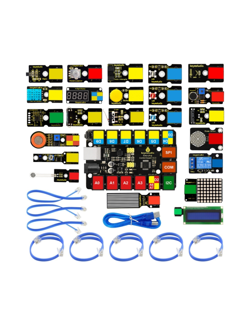 KEYESTUDIO EASY PLUG Super Starter Kit For Arduino STEM EDU