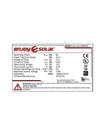 Pannello solare policristallino 12V-80W